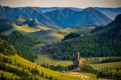 2 Day Horse trekking in Terelj national park - Day 1 route: from hotel pickup to Turtle Rock and Aryabal Monastery