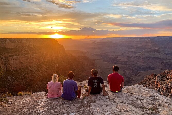 4-Hour Biblical Creation + Sunset Tour • Grand Canyon National Park South Rim - Lipan Point: rapids, Pueblo life below, and rock layers tied to the Flood