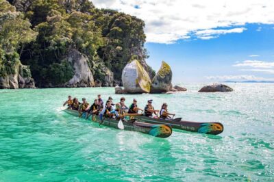 Abel Tasman National Park: Waka & Walk Tour - Waka experience: teamwork, Te Reo greetings, and a blessing on the water