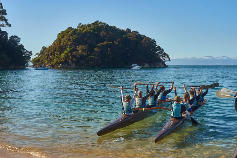 Abel Tasman National Park: Waka & Walk Tour - Boat cruise time: seeing Abel Tasman from the water twice