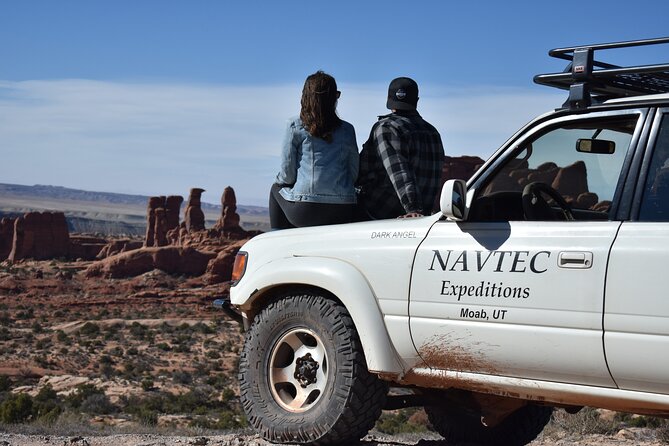 Arches National Park 4x4 Adventure from Moab - Tower Arch: optional hike, rocky footing, and that 92-foot moment