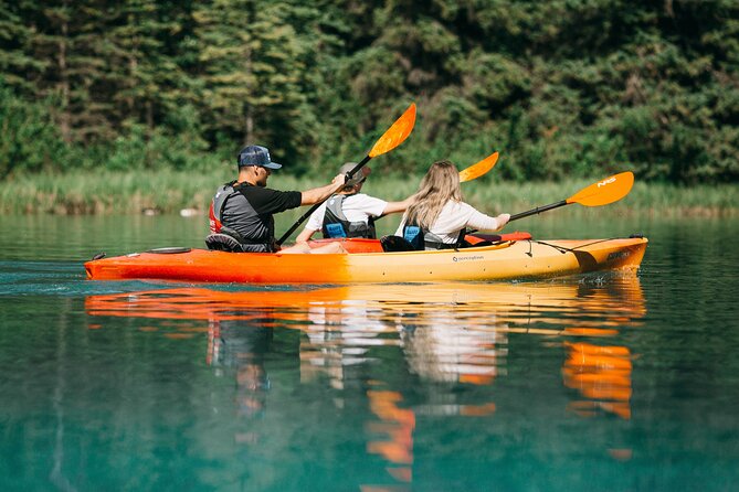 Banff National Park- Double Kayak Experience - Bow River paddle: turquoise water, mountain views, and wildlife edges