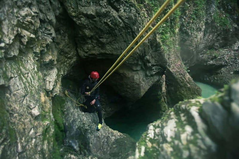 Bled: Triglav National Park Canyoning Adventure with Photos - How the obstacles work: slides, jumps, and abseiling without the guesswork
