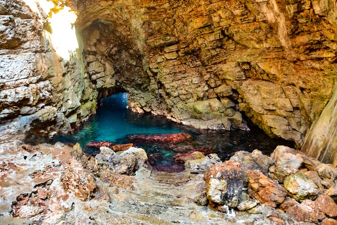 Boat Tour to Mljet National Park & 3 Islands - Kolocep and the Blue Cave: swim, then choose your level of thrill