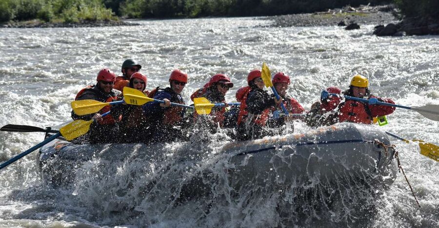Canyon Run: Denali National Park Class IV Whitewater Rafting - The gear setup that keeps you from having a miserable cold ride