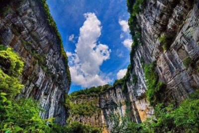 Chongqing Wulong National Park Private Tour - Tiankeng Three Bridges: the 108m cliff elevator moment