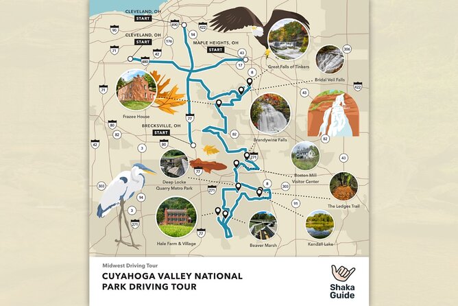 Cuyahoga Valley National Park Self-Guided Audio Tour - Major Waterfalls and the Scenic Railroad Hubs: Brandywine to Lock 29