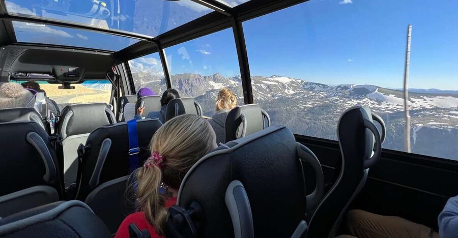 Estes Park: Rocky Mountain National Park Glass-Top Bus Tour - The snack station and drinks are more than a perk