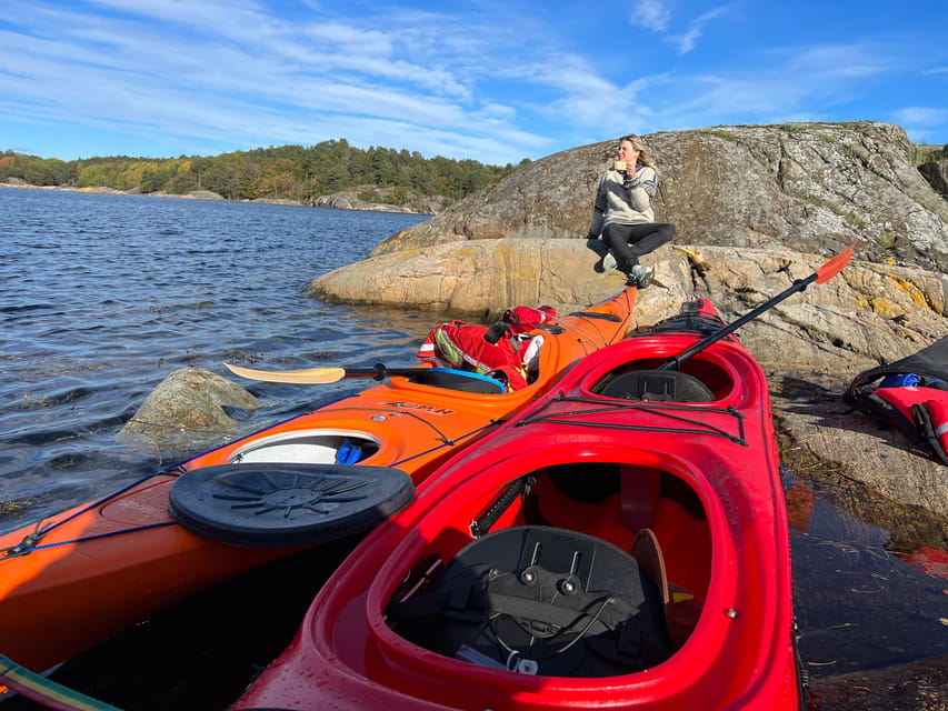 Færvik: Raet National Park Sea Kayaking Trip - Getting out on the sea routes: past St Helena and Badeholmen