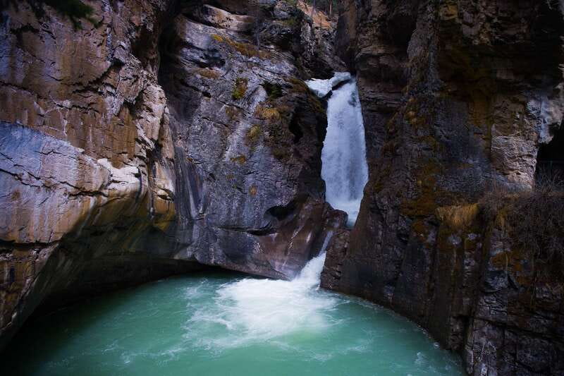 From Banff/Canmore: Deep 1 Day Tour in Banff National Park - Bow Falls: a loud, easy-to-love stop