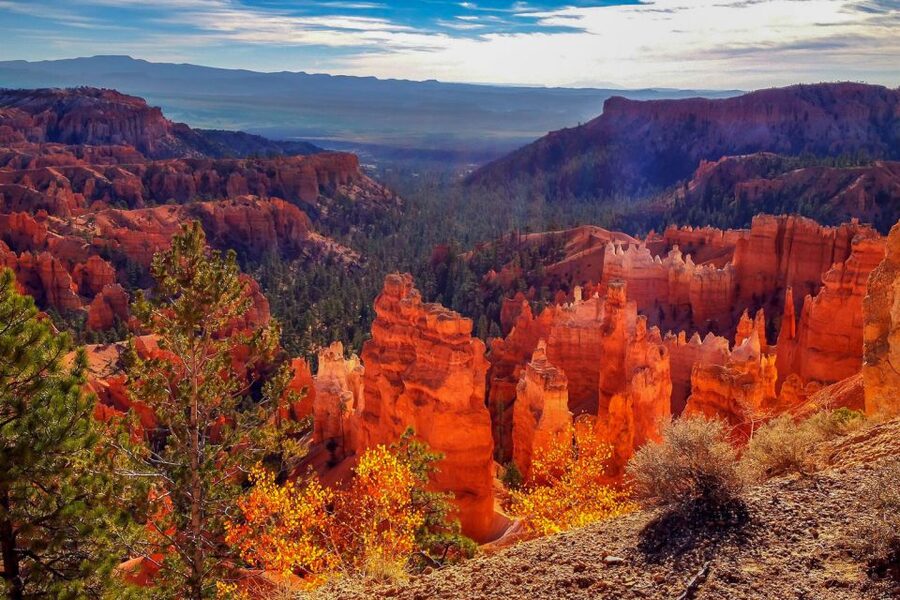 From Las Vegas: Zion and Bryce National Park Overnight Tour - Day One in Bryce Canyon: rim views, hoodoos down low, then hot tub recovery