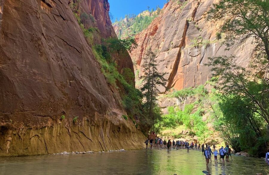 From Las Vegas: Zion National Park Small Group Adventure - From the road into Zion: Checkerboard Mesa and the Mt. Carmel Tunnel