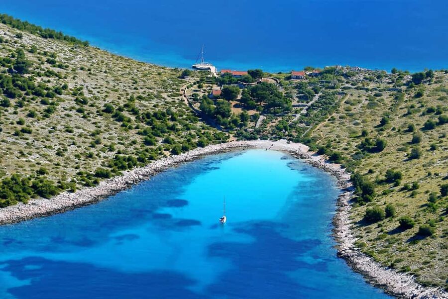 From Zadar: Kornati National Park & Telašćica Boat Tour - Telašćica Nature Park: Salt Lake Mir and a very “Croatia” kind of beach day