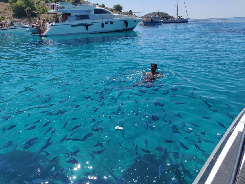 From Zadar: Private Speedboat Tour of Kornati National Park - Lojena Bay and the best kind of swim stop: swimming, sunbathing, and snorkeling