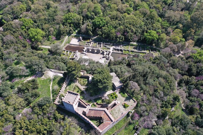 Full Day Tour: Butrint National Park, Ksamil, Blue Eye and Lekursi Castle - Lekursi Castle: hilltop views over Saranda and farmland