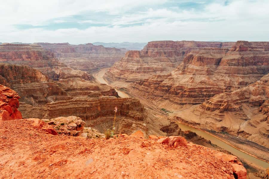 Grand Canyon National Park Day Tour from Las Vegas - First canyon hit: Bright Angel Lodge and that early-on energy