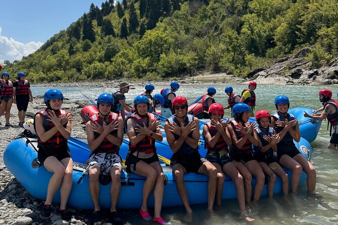 Guided Rafting Tour - Vjosa River National Park - Permet, Albania - Guides talk river life while you float through the greenery
