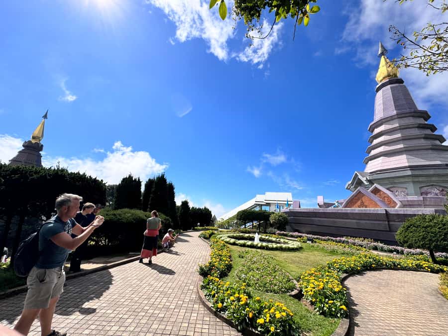 Inthanon national park, Trekking and Sightseeing in one day. - Twin Pagodas: Photos Plus History If Your Guide Is on Fire