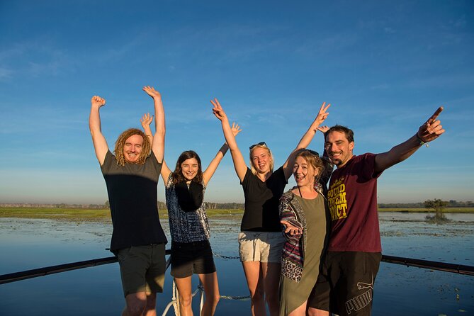Kakadu National Park Wildlife & Ubirr Rock Art Tour from Darwin - Cahills Crossing: saltwater crocs from a safe viewing platform