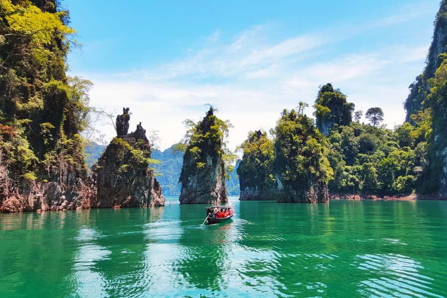 Khao Lak: Khao Sok National Park Overnight Treehouse Trip - Day 2 on Cheow Lan Lake: longtail boat time that feels like a movie