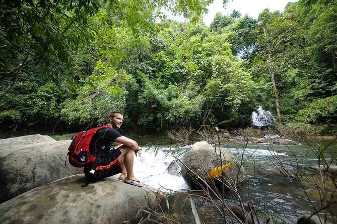 Khao Sok National Park Hiking and Bamboo Raft Tour From Khao Lak - Stream swim stop: crystal-clear water break