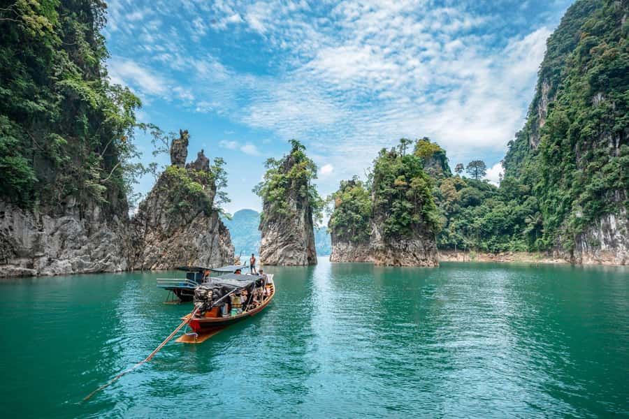 Krabi: Khao Sok National Park & Cheow Lan Lake Boat Tour - Chiew Larn Lake View Point and Khao Sam Kloe: your first big scenery payoff