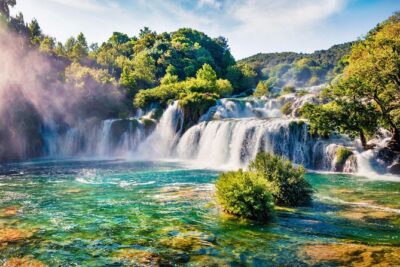 Krka National Park Tour with tour Guide & Wine tasting from Split & Trogir - Stop 1: Krka National Park and Skradinski Buk waterfalls