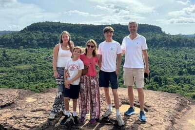 Kulen National Park Ticket -Waterfall & 1000 Lingas - Stop 1: Phnom Kulen National Park and the rocky valley viewpoint
