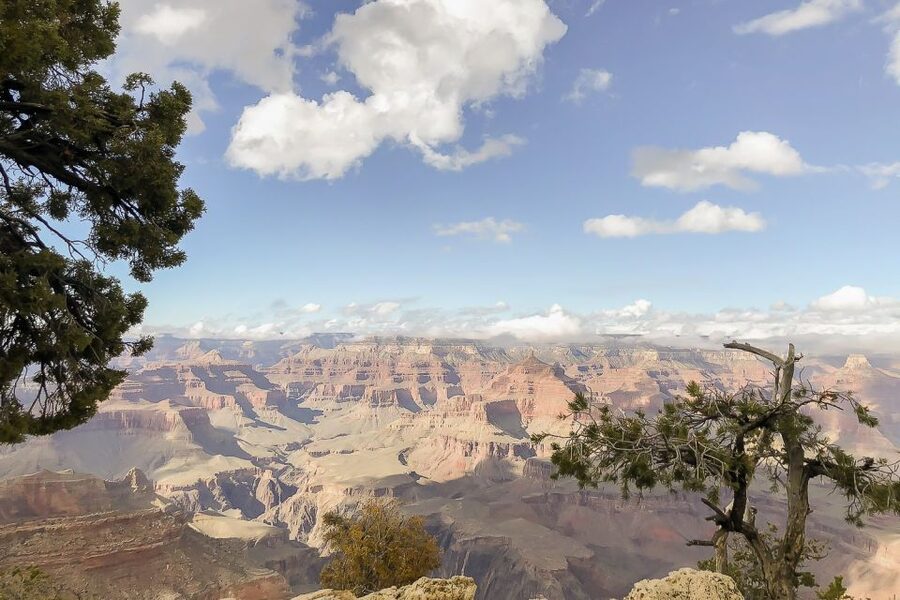 Las Vegas: Grand Canyon National Park South Rim Guided Tour - Mather Point: the first big “how is this real?” moment