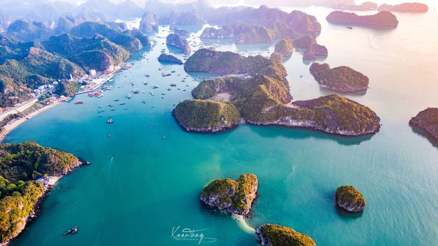 Long Trekking Catba national park, Lan ha bay full day trip - The energy dip: pool time and a viewpoint stop