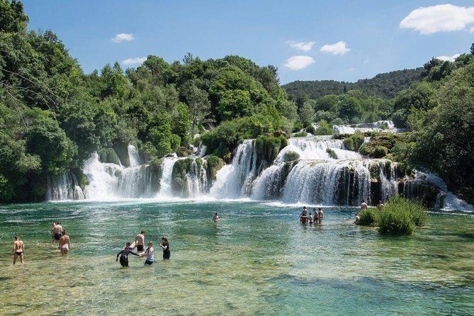 National Park Krka Private Return Day Transfer by Minivan - The Skradin boat ride: a scenic start before the falls