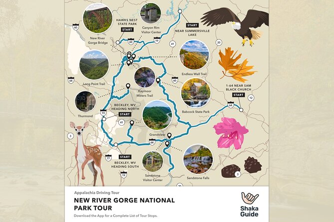 New River Gorge National Park Self-Guided Audio Tour - Canyon Rim Visitor Center: geology, ecology, and bridge views