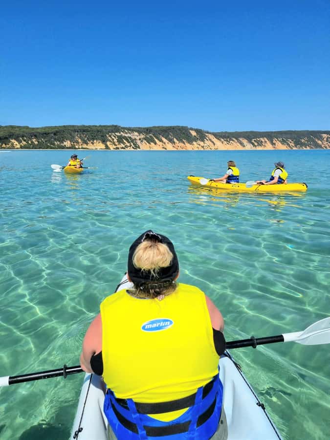 Noosa: Epic Ocean Kayak with Dolphins & 4WD Beach Adventure - The 4WD beach drive: Noosa North Shore, Cooloola sands, and big views