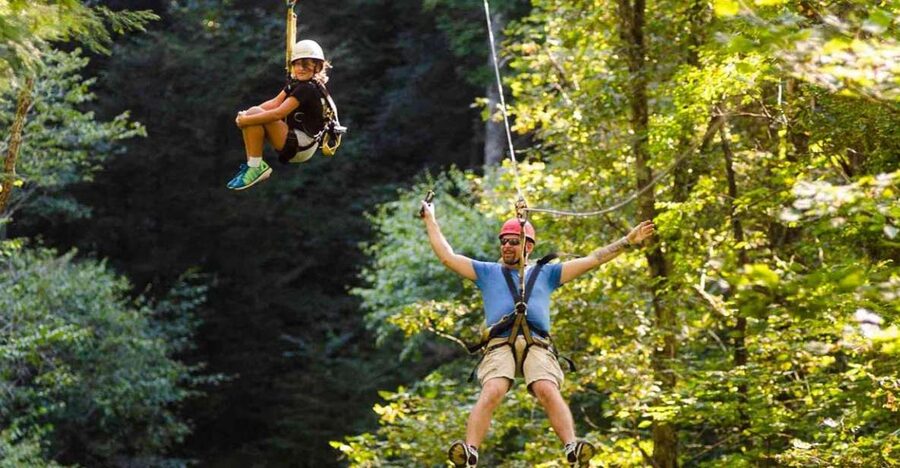 Oak Hill: Zipline Tour in New River Gorge National Park - The real show: 9 ziplines and two sky bridges over New River Gorge