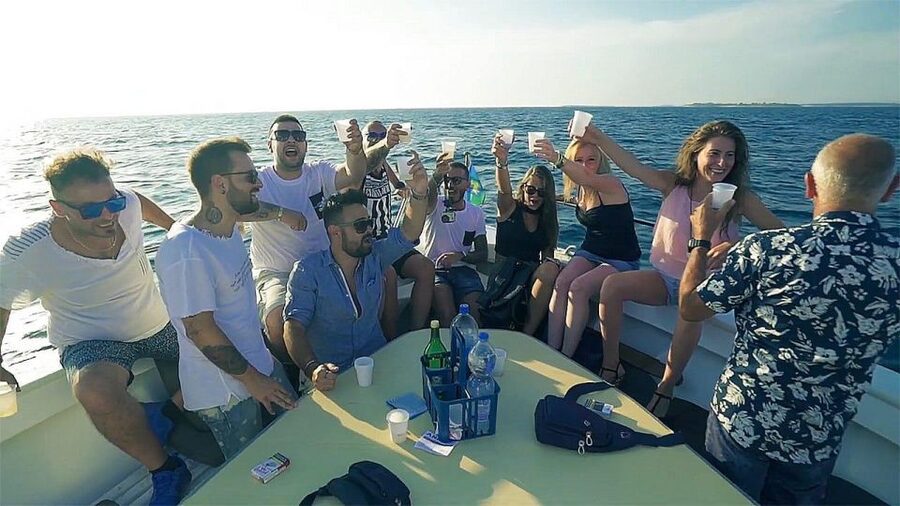 Pula: Brijuni National Park Dolphin Watching Tour w/Dinner - How the 3 hours usually flow: sunset, dinner, lights