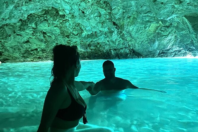 Secret Blue Gem Cave & Grama Bay Boat Tours Vlore - A Speedboat Day from Vlore at 10:30
