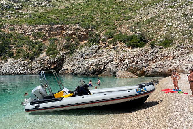 Secret Blue Gem Cave & Grama Bay Boat Tours Vlore - Llovizi Blue Cave and Plazhi i Llovizit: your main “blue water” payoff