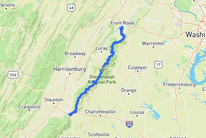 Self-Guided Audio Driving Tour in Shenandoah National Park - Where you start on Skyline Drive, and how long to plan