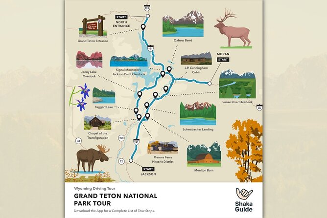 Self-Guided Grand Teton National Park Driving Tour - A self-drive with offline audio that keeps your eyes on the Tetons