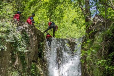 Small Group Canyoning in the Pollino National Park - The Two Waterfall Abseils: Rope, Harness, and Controlled Descent