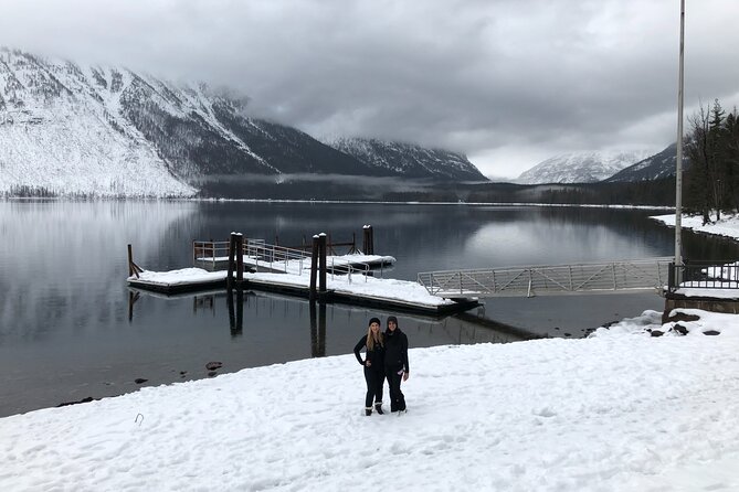 Snowshoe OR Cross Country Ski Tours in Glacier National Park - Apgar Visitor Center and Village: Photos and Early Settlement Background