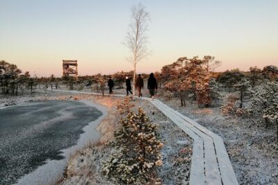 Sunrise at Kemeri National park + Jurmala - Jurmala’s mix of big villas and old wooden houses