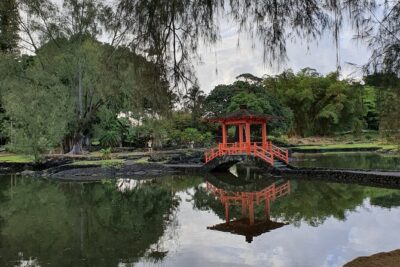 Volcano National Park and Rainbow Fall in Hilo, Hawaii - Lili’uokalani Gardens: Edo-style serenity before the Kīlauea heat