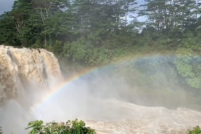Volcano National Park and Rainbow Fall in Hilo, Hawaii - Big Island Candies: macadamias and coffee for the road