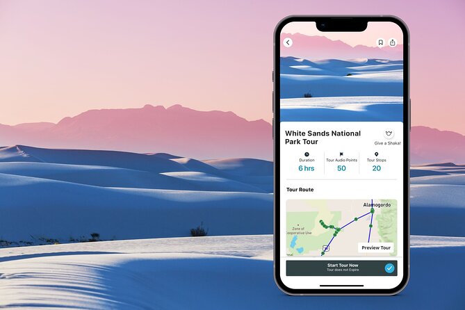 White Sands National Park Self-Guided Audio Tour - Key things to know before you go